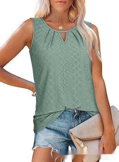 Damen lockeres, ärmelloses Casual-Top