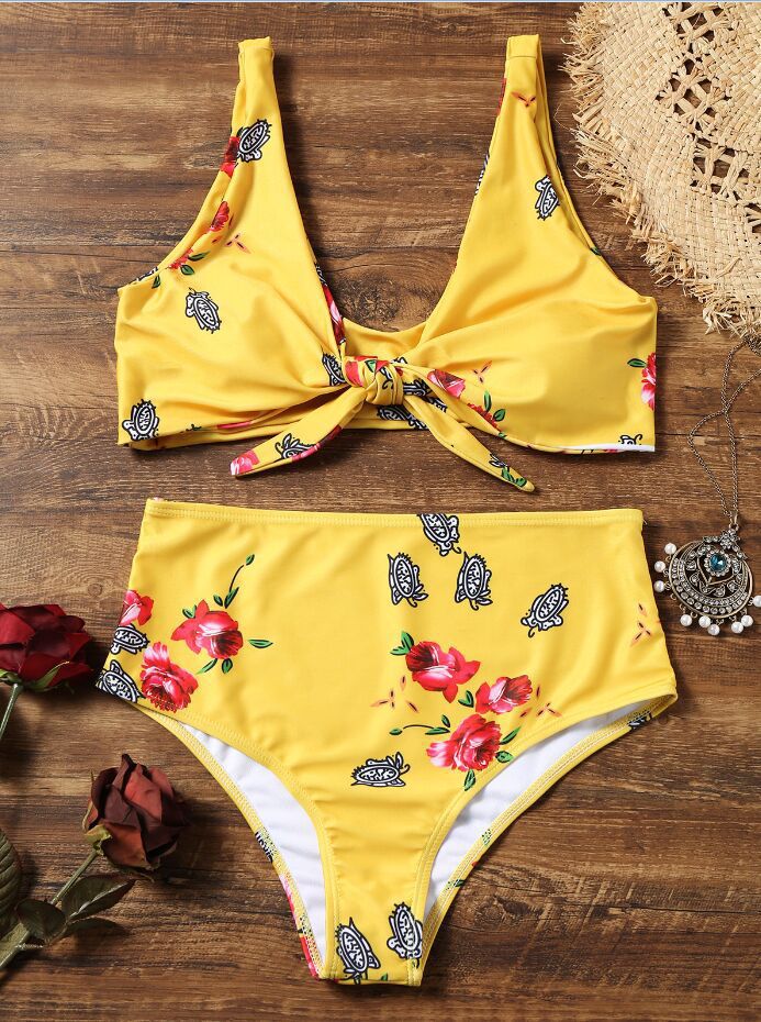 Knotted Double-Sided Bikini – Women's Quick-Dry Swimwear S–L