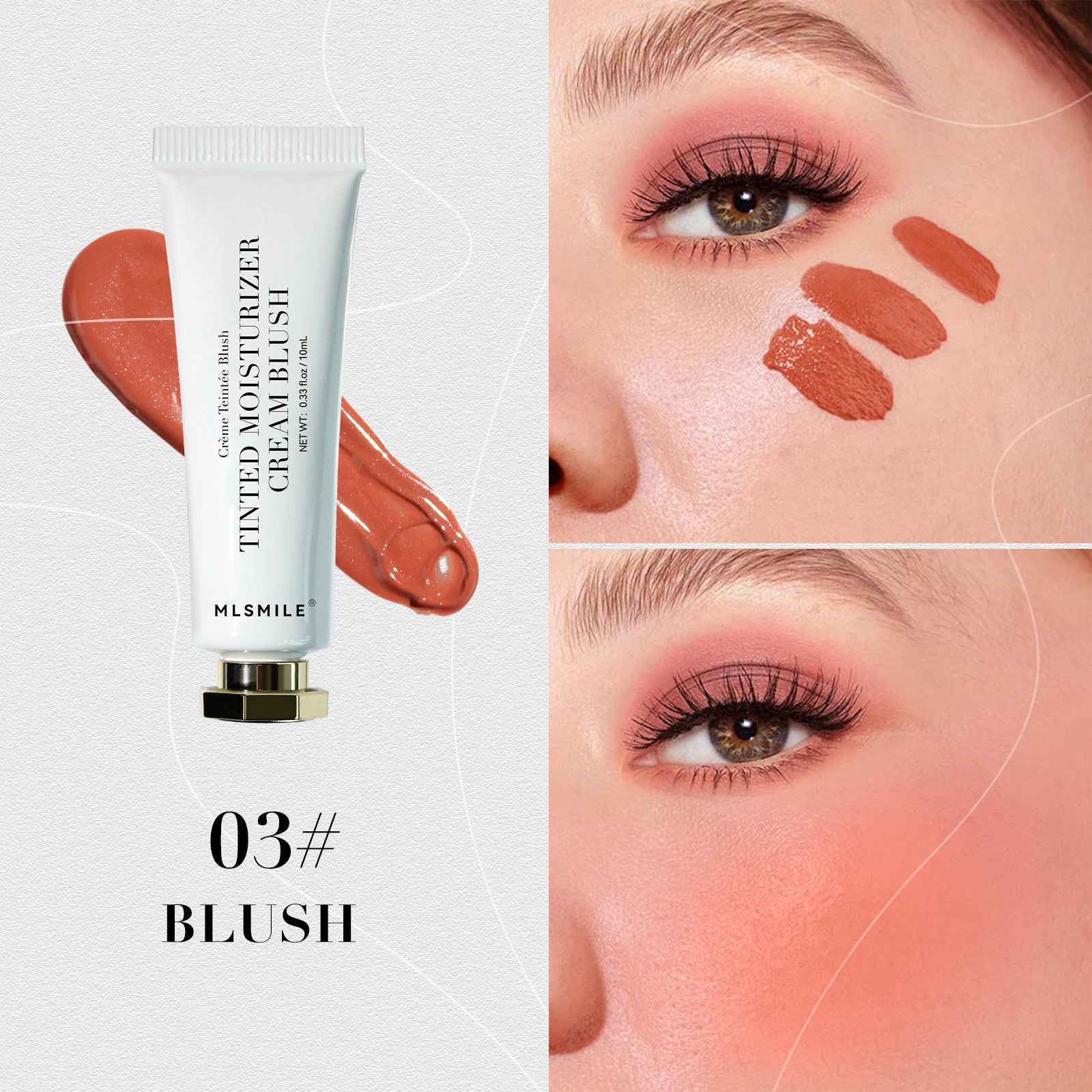 Natural Moisturizing Blush Cream – Dual-Purpose Color & Glow
