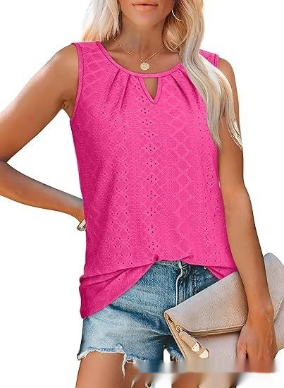 Damen lockeres, ärmelloses Casual-Top