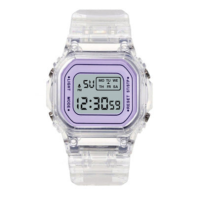 Transparent Square Wristwatch
