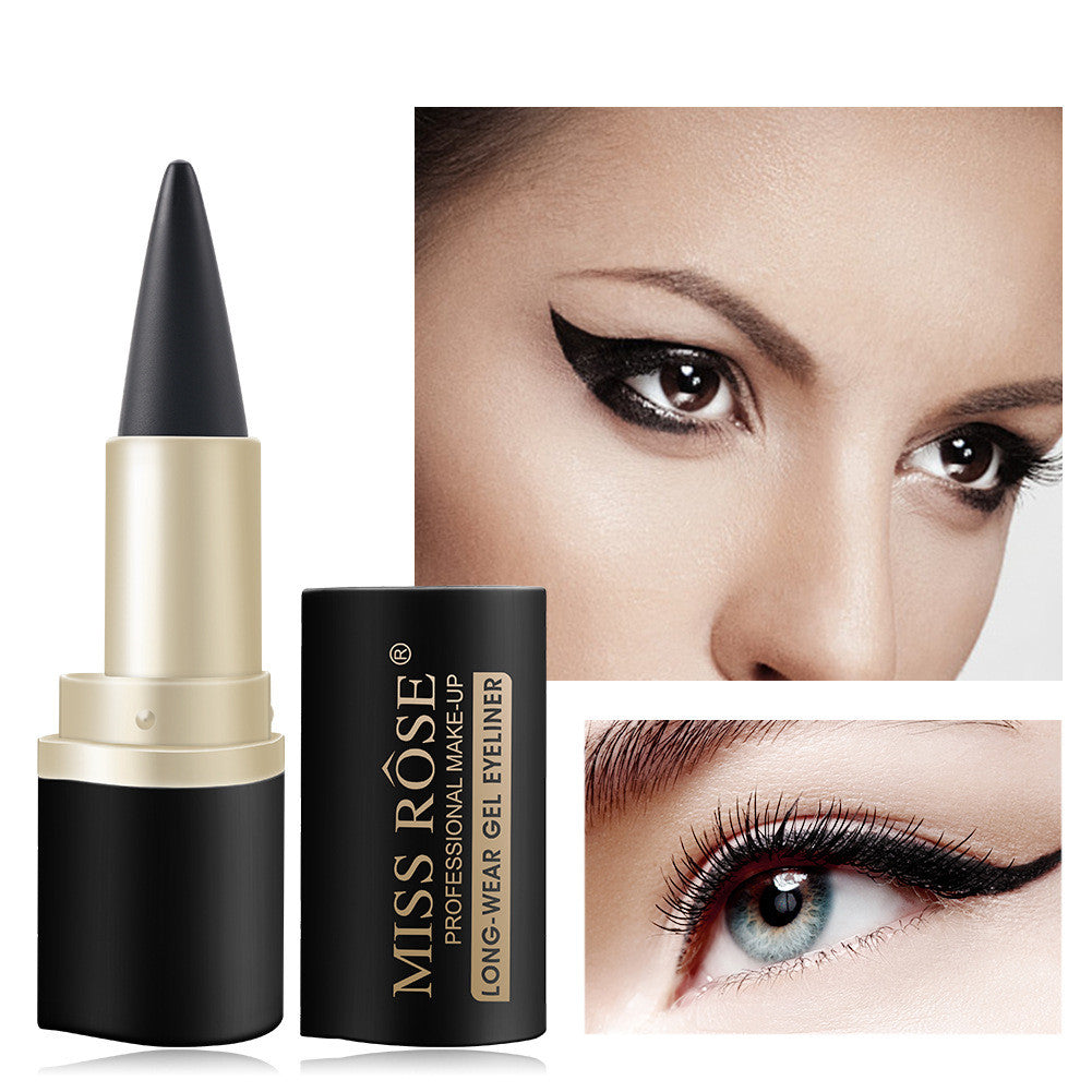 Precision Solid Eyeliner Pencil Black – Long-Lasting Smudge-Proof Eye Makeup | adriapulse