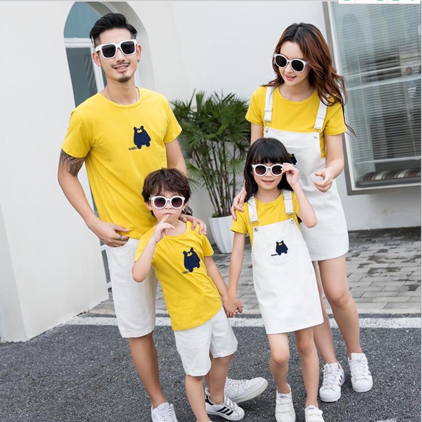 Family Matching Modal T-Shirt Set – Animal & Cartoon Print Short Sleeve for Mom, Dad & Kids – AdriaPulse"


