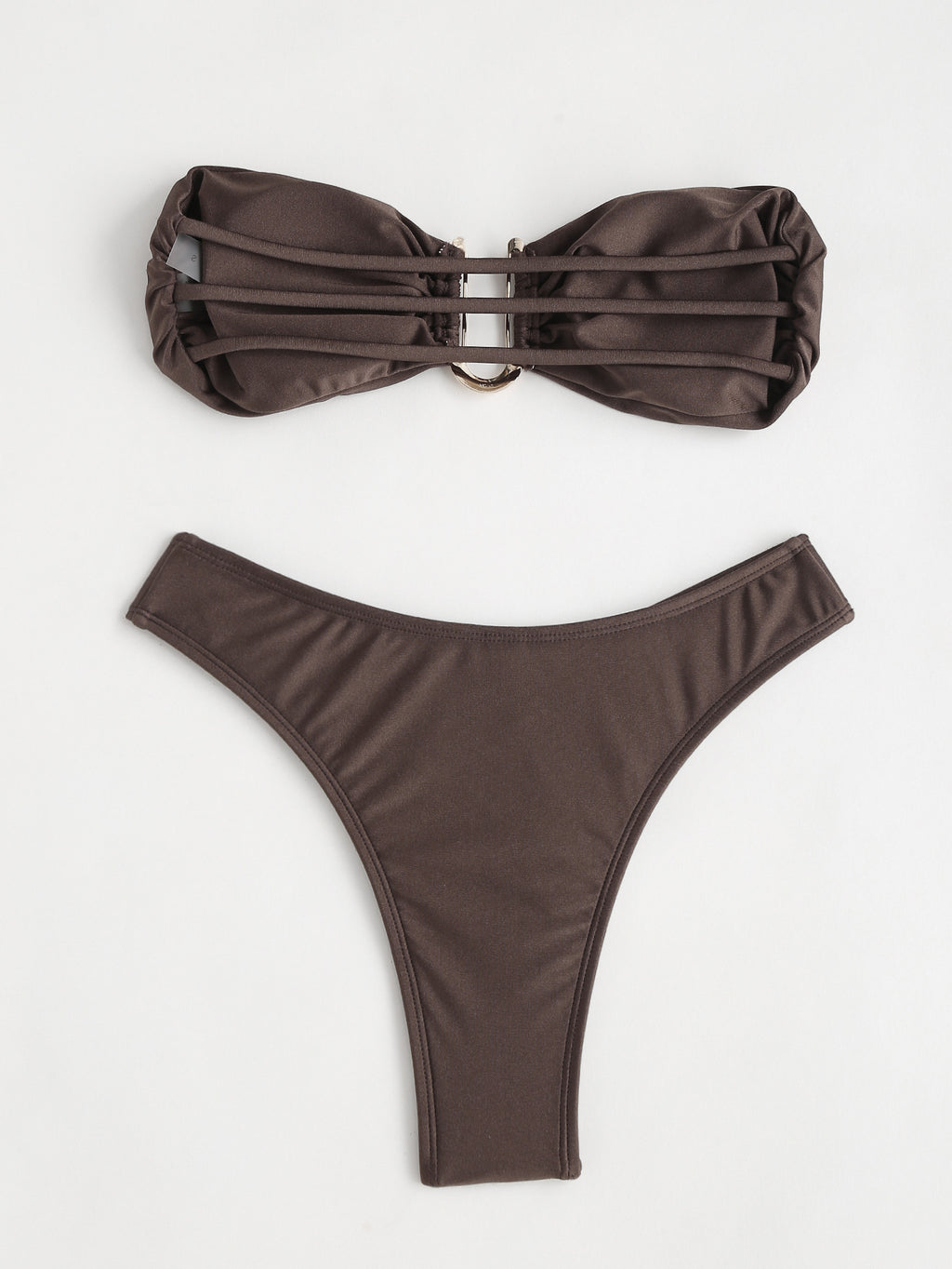 U-Shape V-Neck One-Piece Swimsuit Women's Nylon Swimwear – AdriaPulse