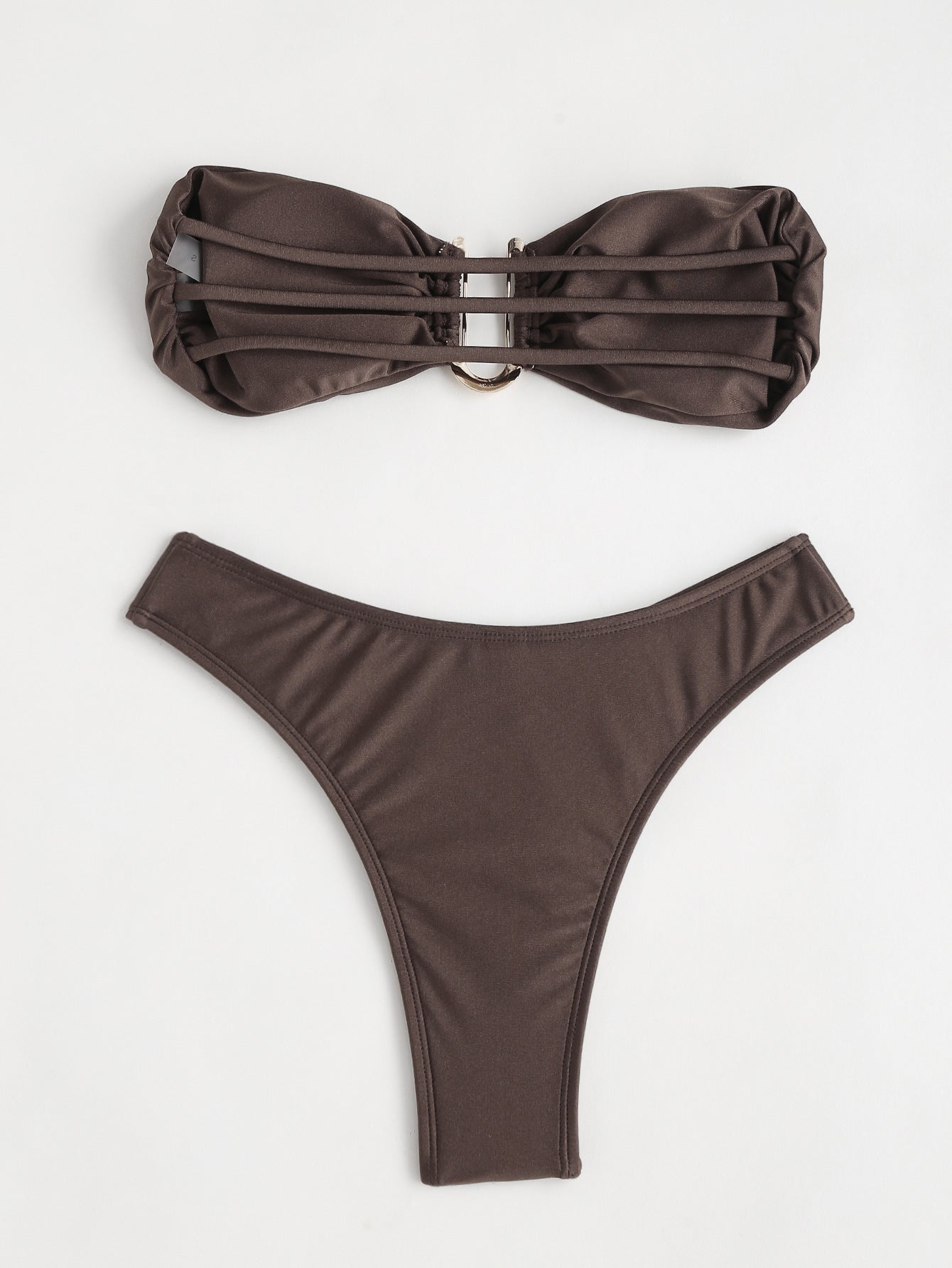 U-Shape V-Neck One-Piece Swimsuit Women's Nylon Swimwear – AdriaPulse