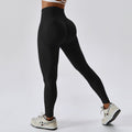 Women's High Waist Seamless Yoga Pants – Black S | AdriaPulse