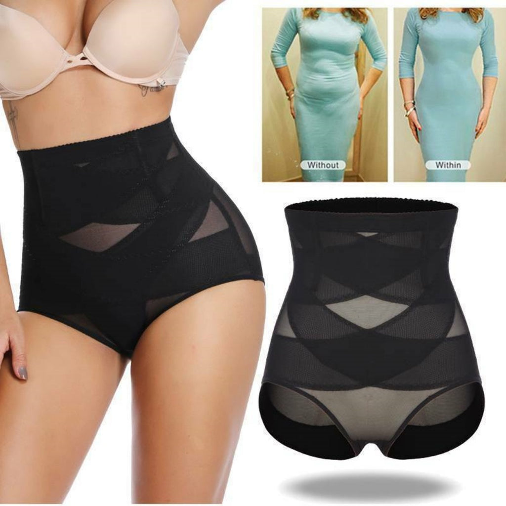 Damen High Waist Bauchkontrolle Shapewear – Nahtlose Po-Lifting-Höschen (S)
