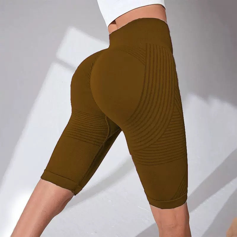 Women's Seamless High Waist Yoga Capri Pants Peacock – AdriaPulse