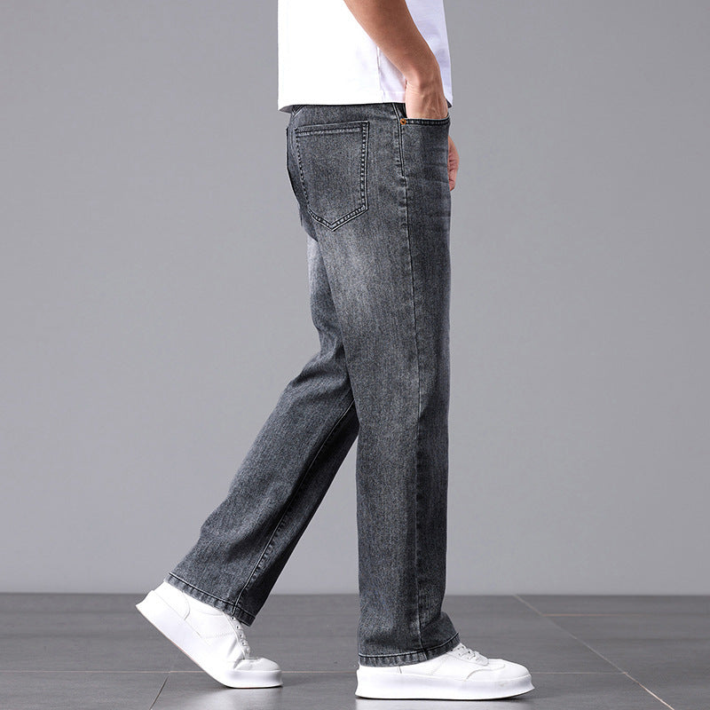 Men's Straight Leg Business Jeans – Slim Fit Commuter Denim