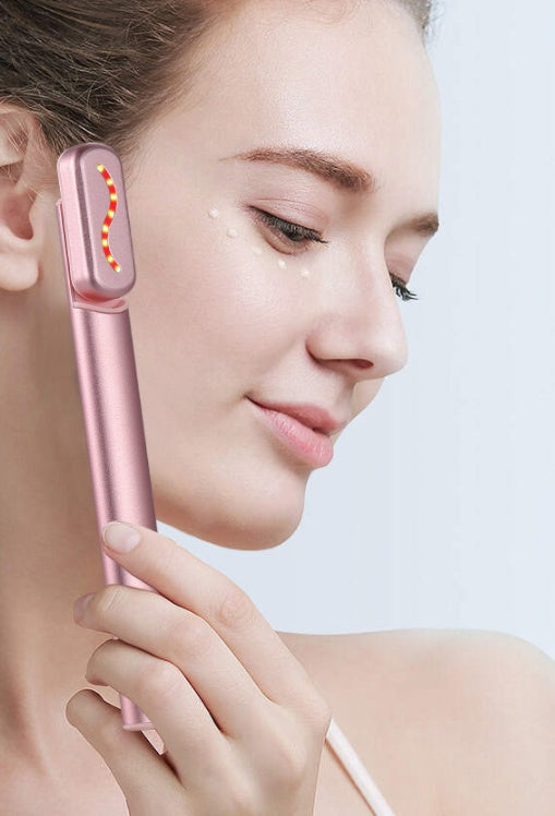 Instrument de beauté oculaire rotatif à compresse chaude EMS
