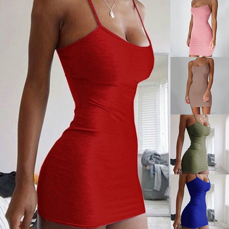 Halter Neck Bodycon Mini Dress Women  AdriaPulse 