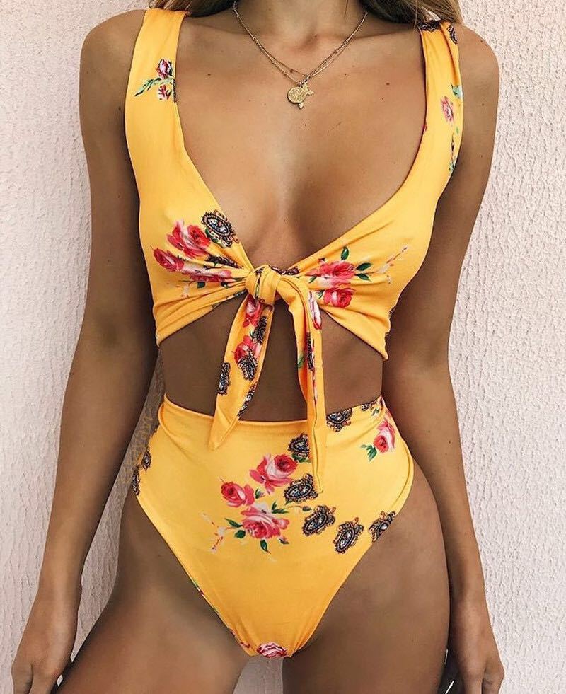 Knotted Double-Sided Bikini – Women's Quick-Dry Swimwear S–L