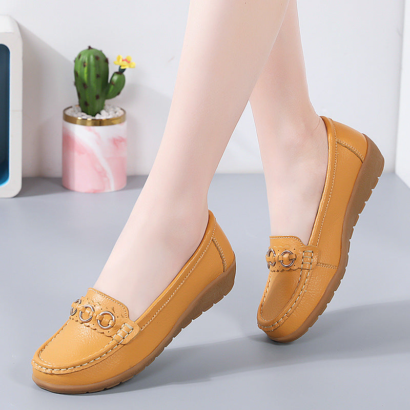 Maternity Wedge Shoes – Plus Size Slip-On Driving Shoes for Pregnancy, Spring & Autumn