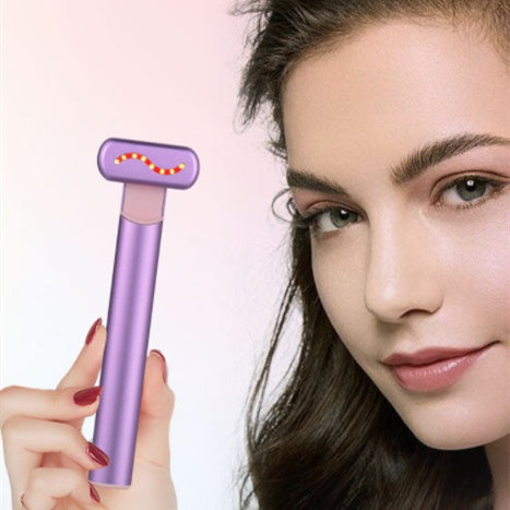 Instrument de beauté oculaire rotatif à compresse chaude EMS