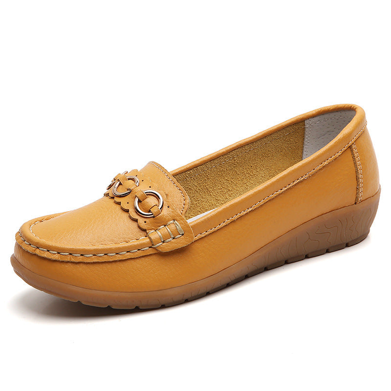 Maternity Wedge Shoes – Plus Size Slip-On Driving Shoes for Pregnancy, Spring & Autumn