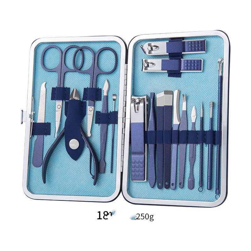 Professional Stainless Steel Nail Care Tool Set – 7 to 20 Piece Manicure Kit