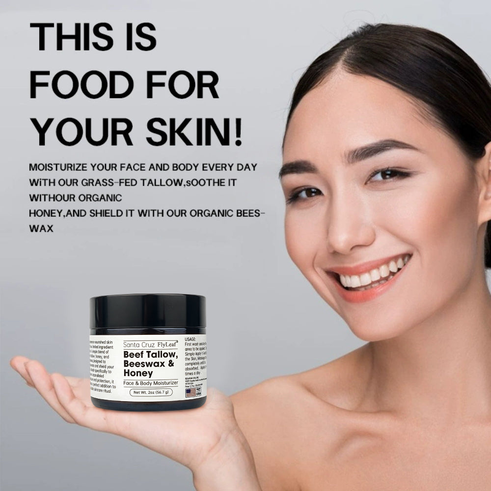 Beef Tallow Face Cream 56.7g Moisturizing Firming Skin Care AdriaPulse
