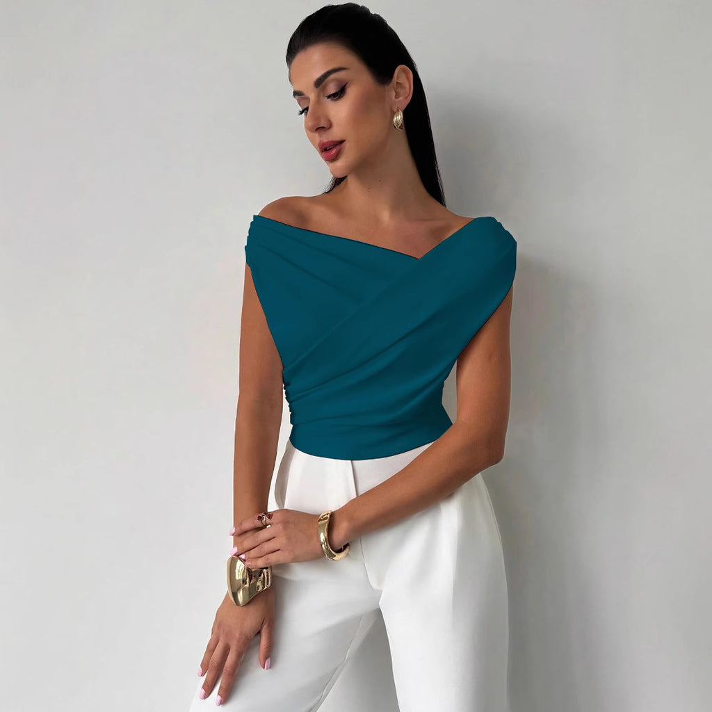 Women's Sleeveless Solid Color Top – AdriaPulse