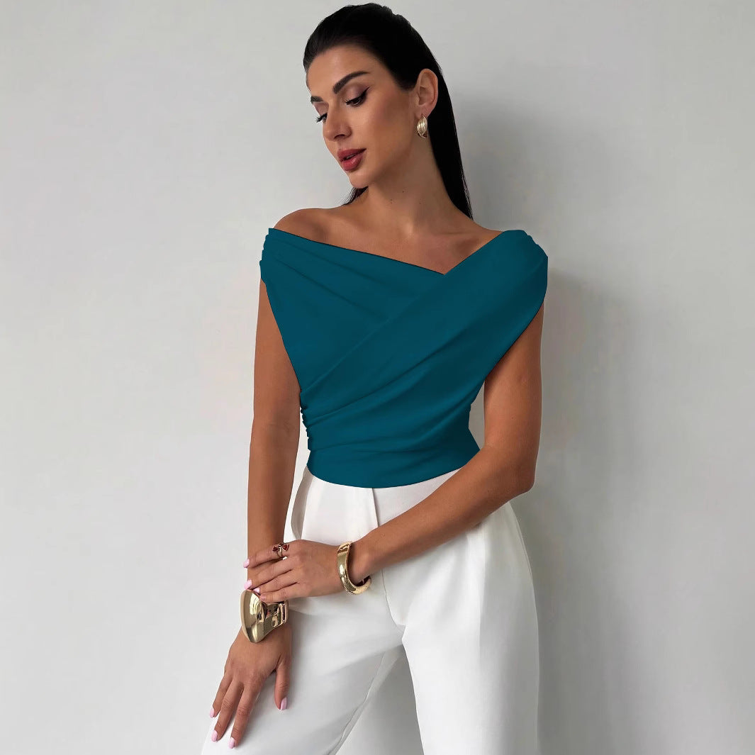 Women's Sleeveless Solid Color Top – AdriaPulse