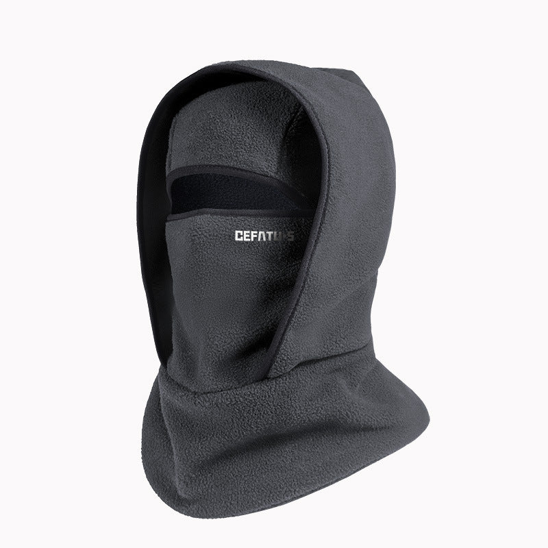 Winter-Fleece-Mütze & Schal integrierte Kopfbedeckung – Unisex