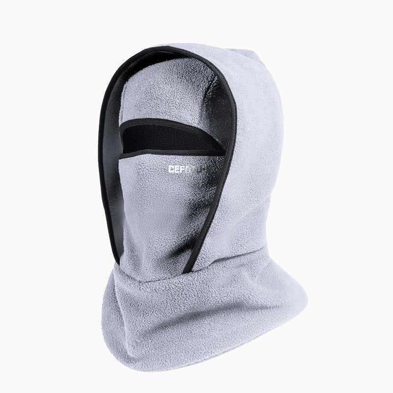 Winter-Fleece-Mütze & Schal integrierte Kopfbedeckung – Unisex