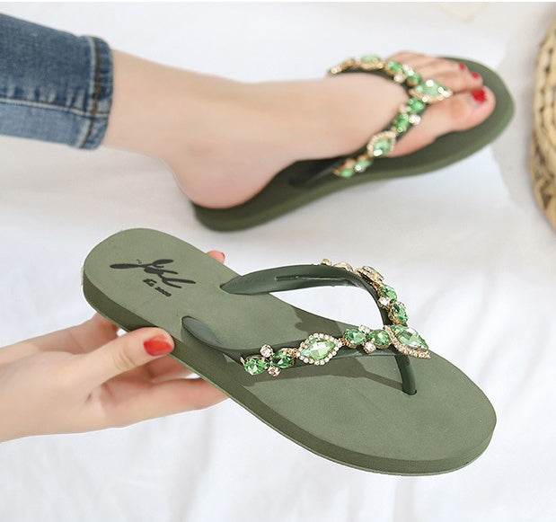 Freizeit-Flip-Flops für Damen – Atmungsaktives Gewebe, rutschfeste Sandalen