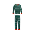 Christmas Family Matching Loungewear Set Green – Contrast Color Print Homewear – AdriaPulse"