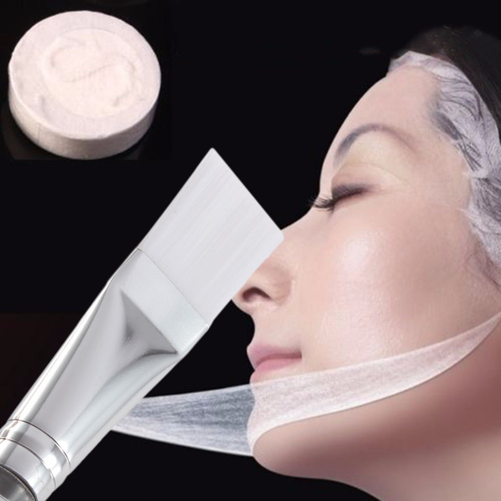 Clear Crystal Mask Makeup Brush – Soft Nylon Bristle Face Brush with Transparent Handle | 16.8cm