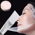 Pinceau de maquillage Clear Crystal Mask – Pinceau visage à poils doux en nylon avec manche transparent | 16.8cm