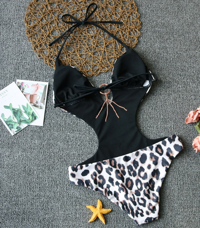 Printed One-Piece Swimsuit – Tummy Control Women's Swimwear | AdriaPulse