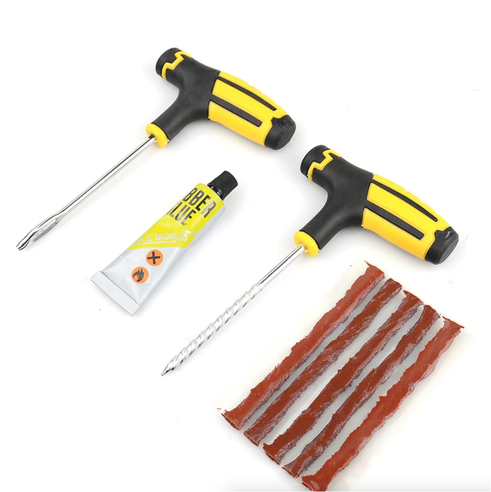 68-Piece Tire Repair Kit – DIY Flat Tire Plug Patch for Car, Truck & Motorcycle