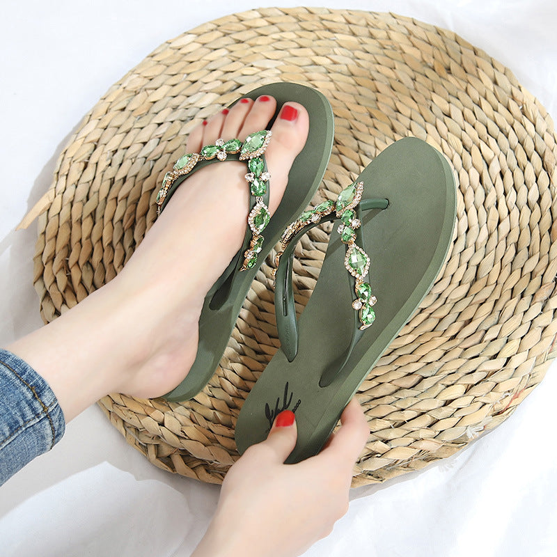 Women's Casual Flip-Flops – Breathable Fabric Non-Slip Sandals