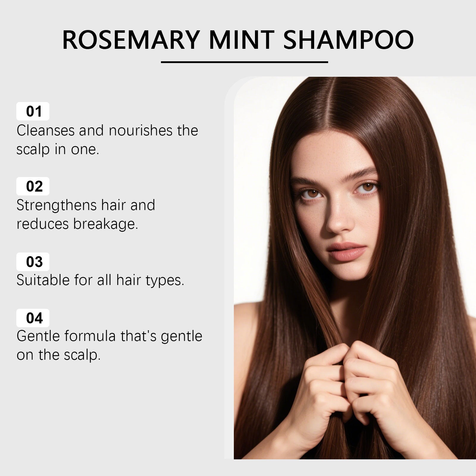 Rosmarin-Minze-Shampoo – Natürliches Haarwachstum & Kopfhautpflege | 100ml