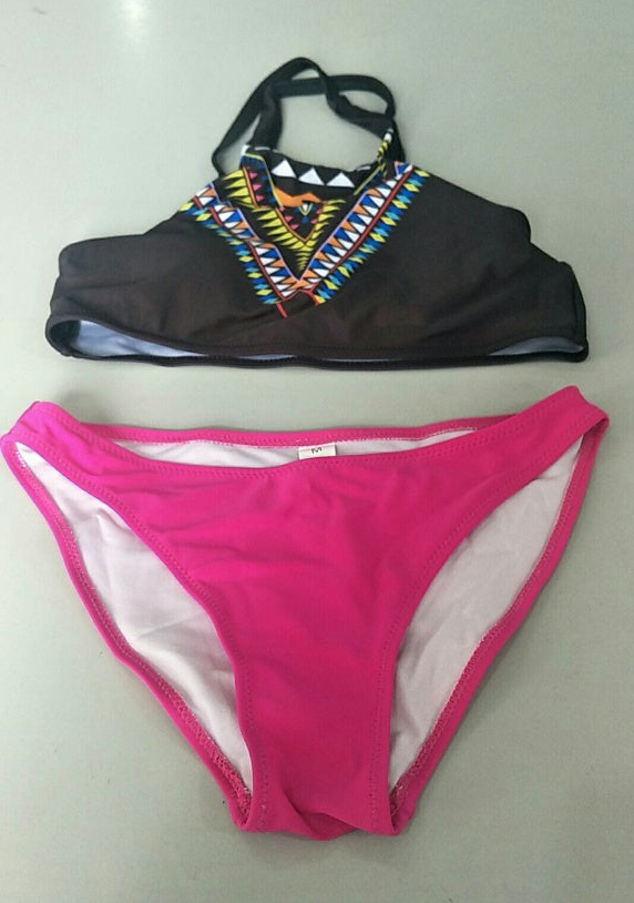 5-Color Split Bikini Swimsuit Set – Women's Swimwear S–XL