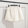 High-Waist A-Linien-Hose mit weitem Bein, locker geschnitten und schlankmachend
