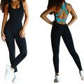 Women's Yoga Workout Jumpsuit – Sleeveless Gym Fitness Romper in 4 Colors