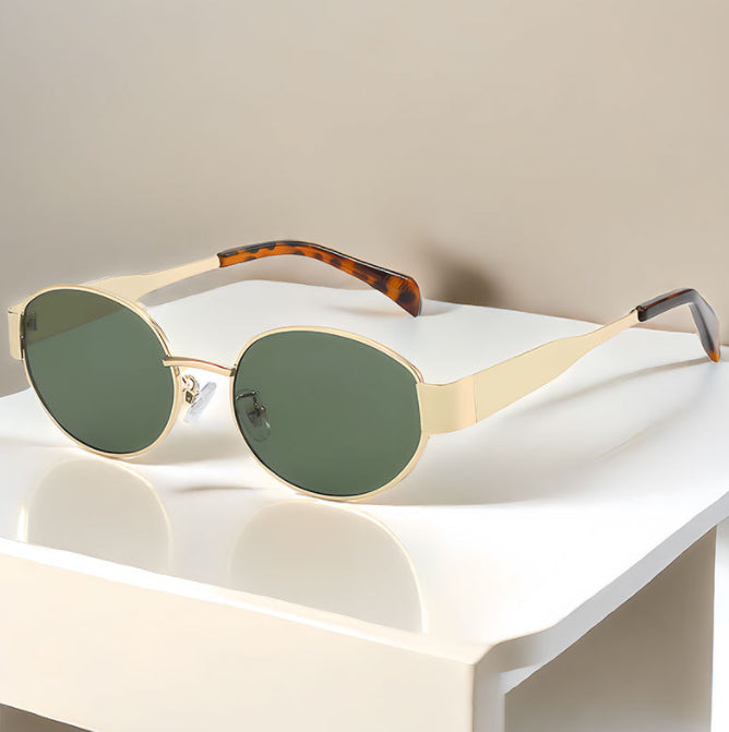 Oval Metal Sunglasses | UV400 Vintage Full Frame – 7 Styles