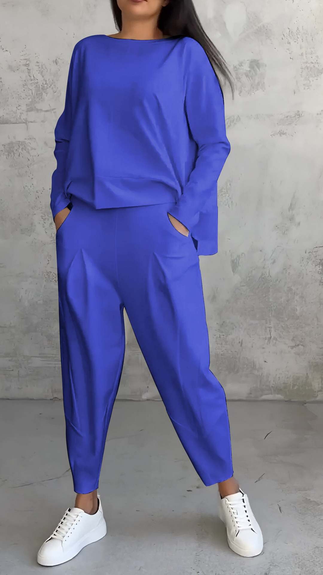 Women's Raglan Sleeve Top & Harem Pants Set – Casual Pocket Co-ord