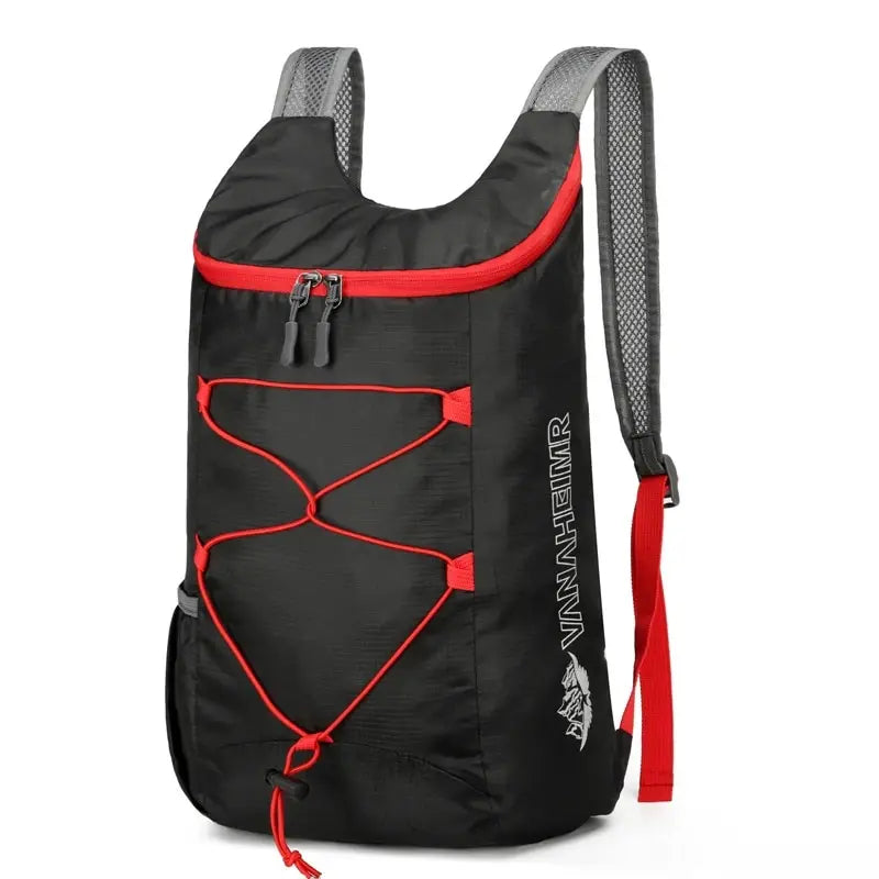 Multifunktionaler Outdoor Faltrucksack aus hochdichtem, leichtem und wasserdichtem Nylon-Gewebe, Sporttasche für Camping, Wandern, Reisen