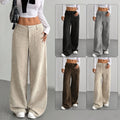 Women's Corduroy Wide Leg Pants – Apricot S | AdriaPulse