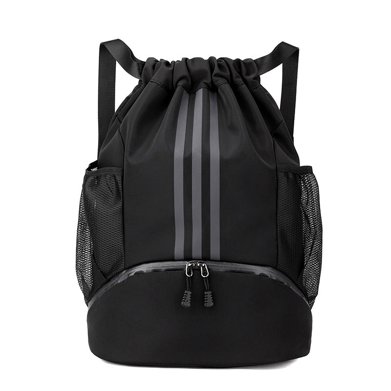 Unisex Oxford Drawstring Crossbody Travel Bag – 20-35L with Shoe Compartment