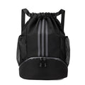 Unisex Oxford Drawstring Crossbody Travel Bag – 20-35L with Shoe Compartment