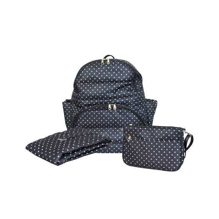 3-Piece Maternity Diaper Backpack Set – Multifunctional Mummy Baby Nappy Bag with Changing Pad