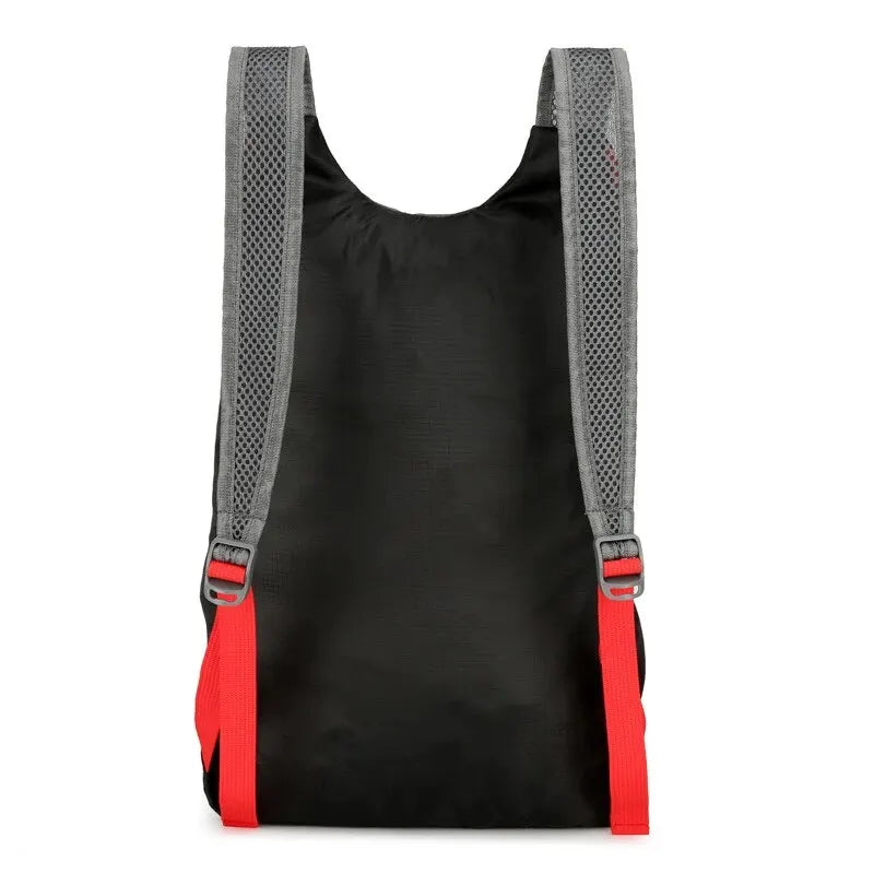 Multifunktionaler Outdoor Faltrucksack aus hochdichtem, leichtem und wasserdichtem Nylon-Gewebe, Sporttasche für Camping, Wandern, Reisen