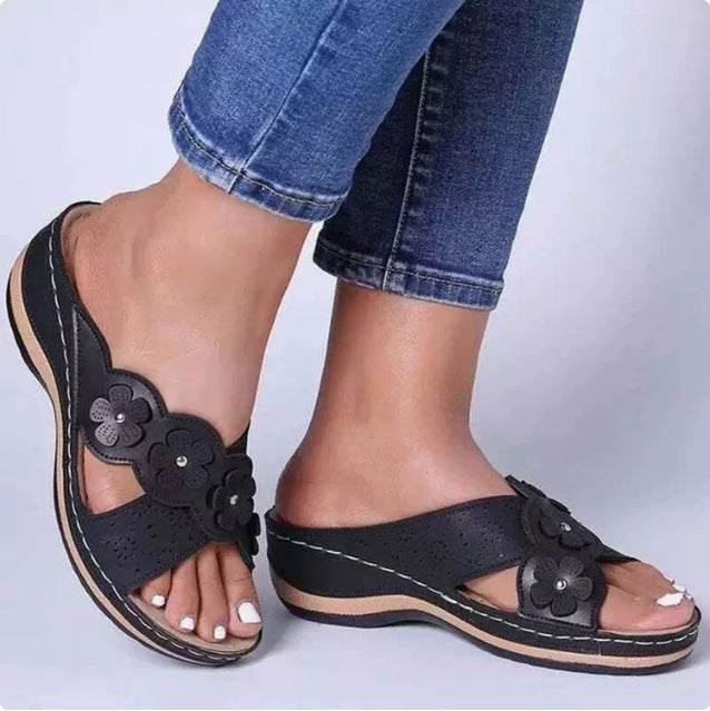 Sandales à Brides Femme | Semelle Similicuir – 4 Couleurs, EU 35-43