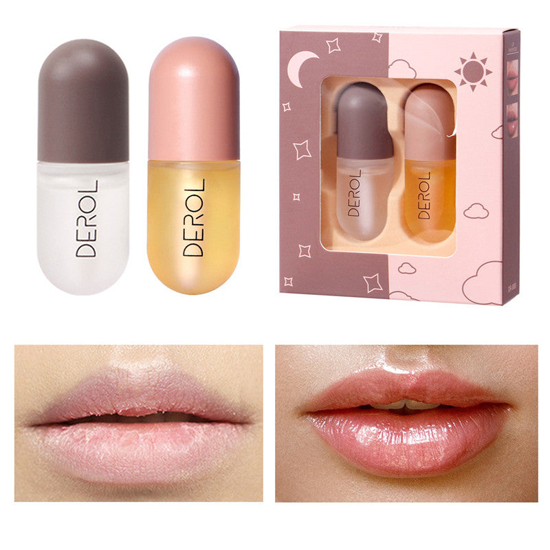 Lip Plumper Oil Nourishing Volume Fine Line Repair 5.5ml Light Yellow AdriaPulse