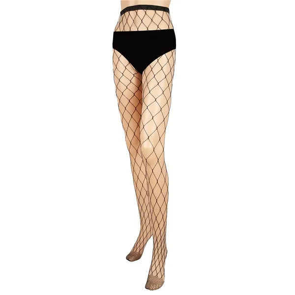 Damen dehnbare Fischnetzstrumpfhose – High Waist Netzstrumpfhose Strümpfe