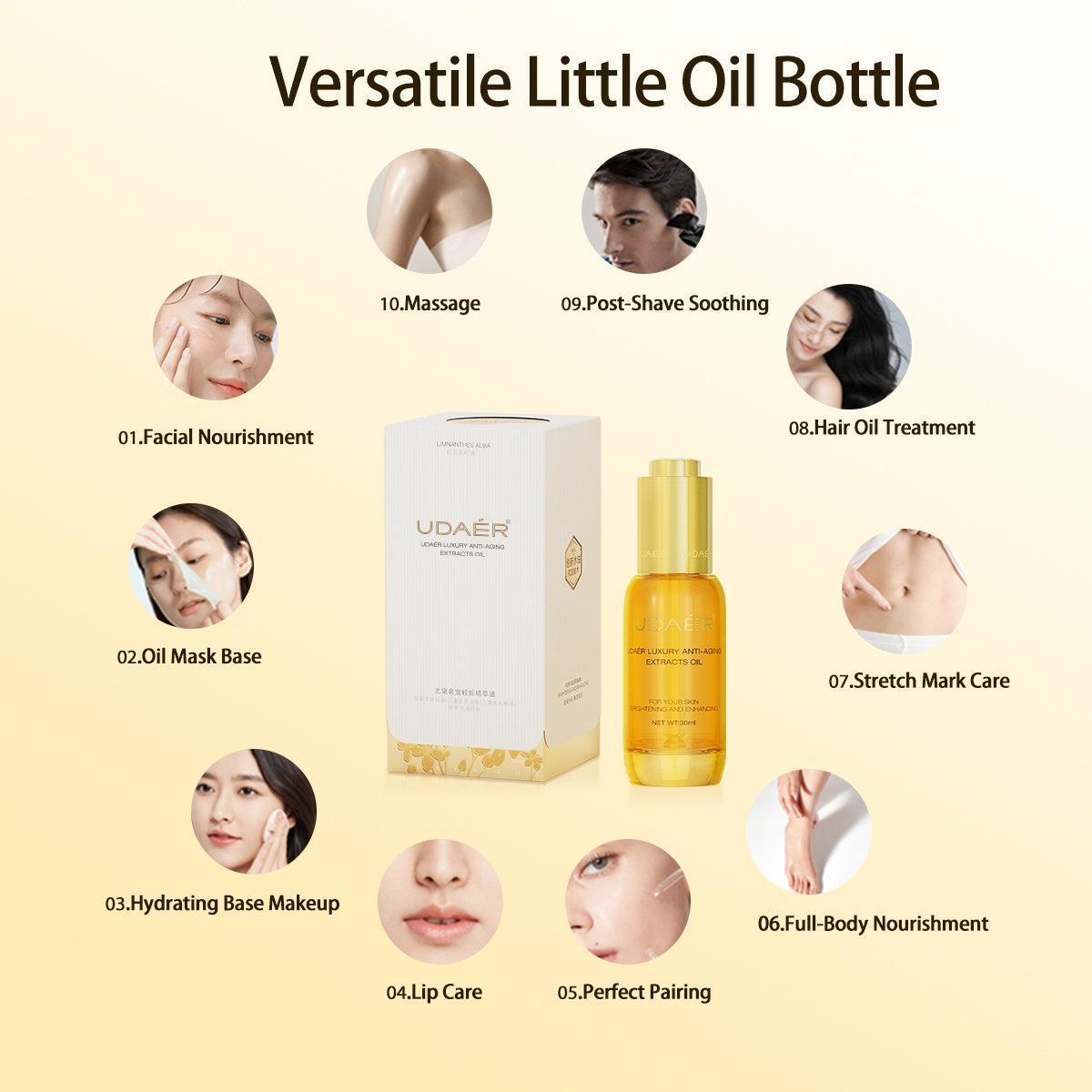 Anti-Aging Nourishing Essence Oil Firming Brightening Deep Hydration Face Serum – AdriaPulse"