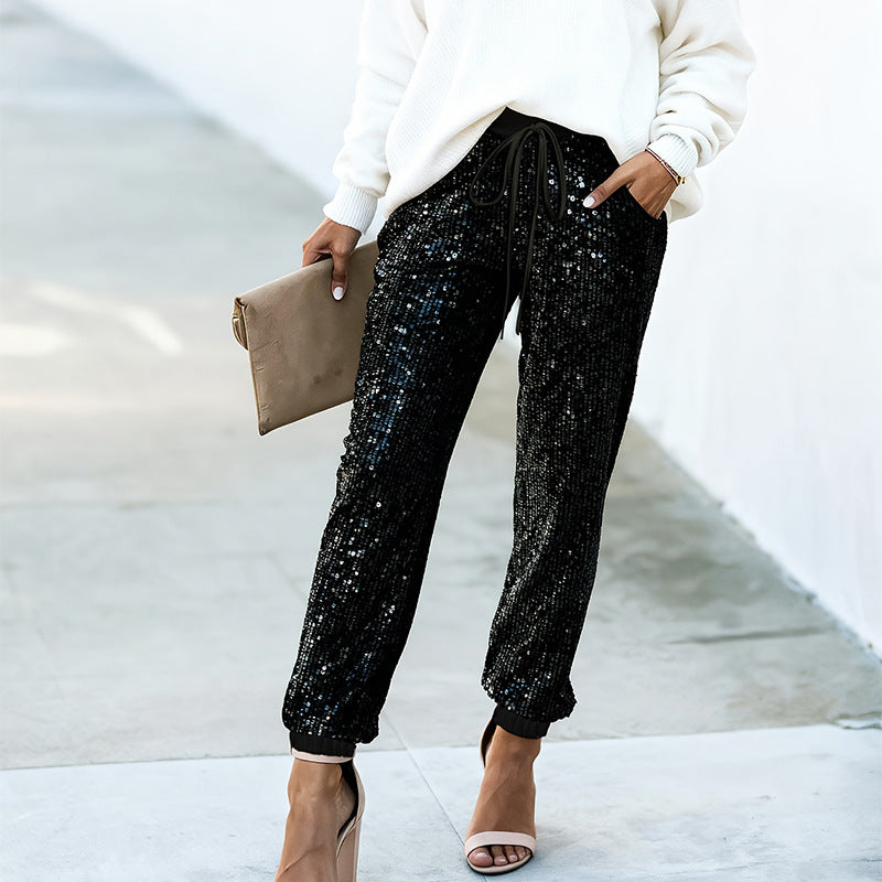 High-Waist Straight-Leg Pants Women  Full-Length AdriaPulse