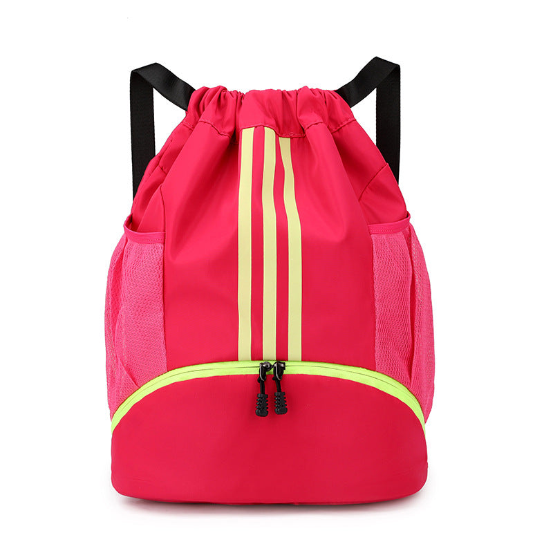 Unisex Oxford Drawstring Crossbody Travel Bag – 20-35L with Shoe Compartment